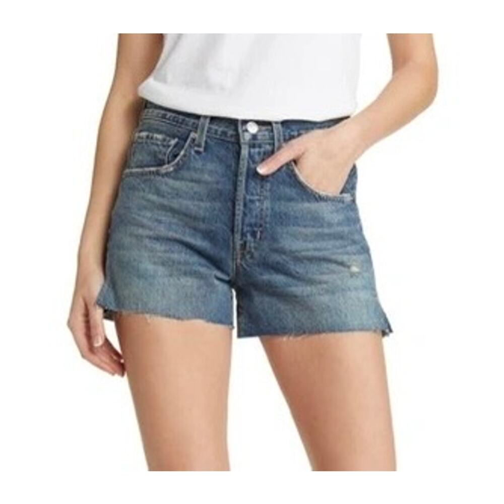 $138 New Edwin Cai Cut off Denim Shorts - Chance - 25